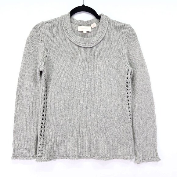 Inhabit 100% Cashmere Sweater Size Small Women’s Gray Knit Pullover - Picture 1 of 10